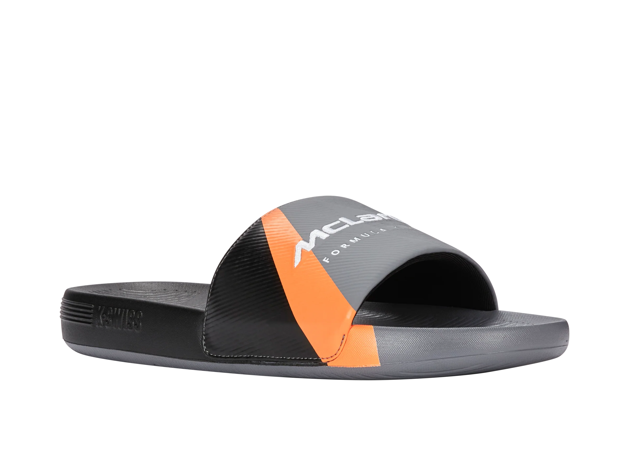 04422-090-M | SLIDE SANDAL X MCLAREN F1 TEAM | ANTHRACITE/BLACK/PAPAYA - Image 2