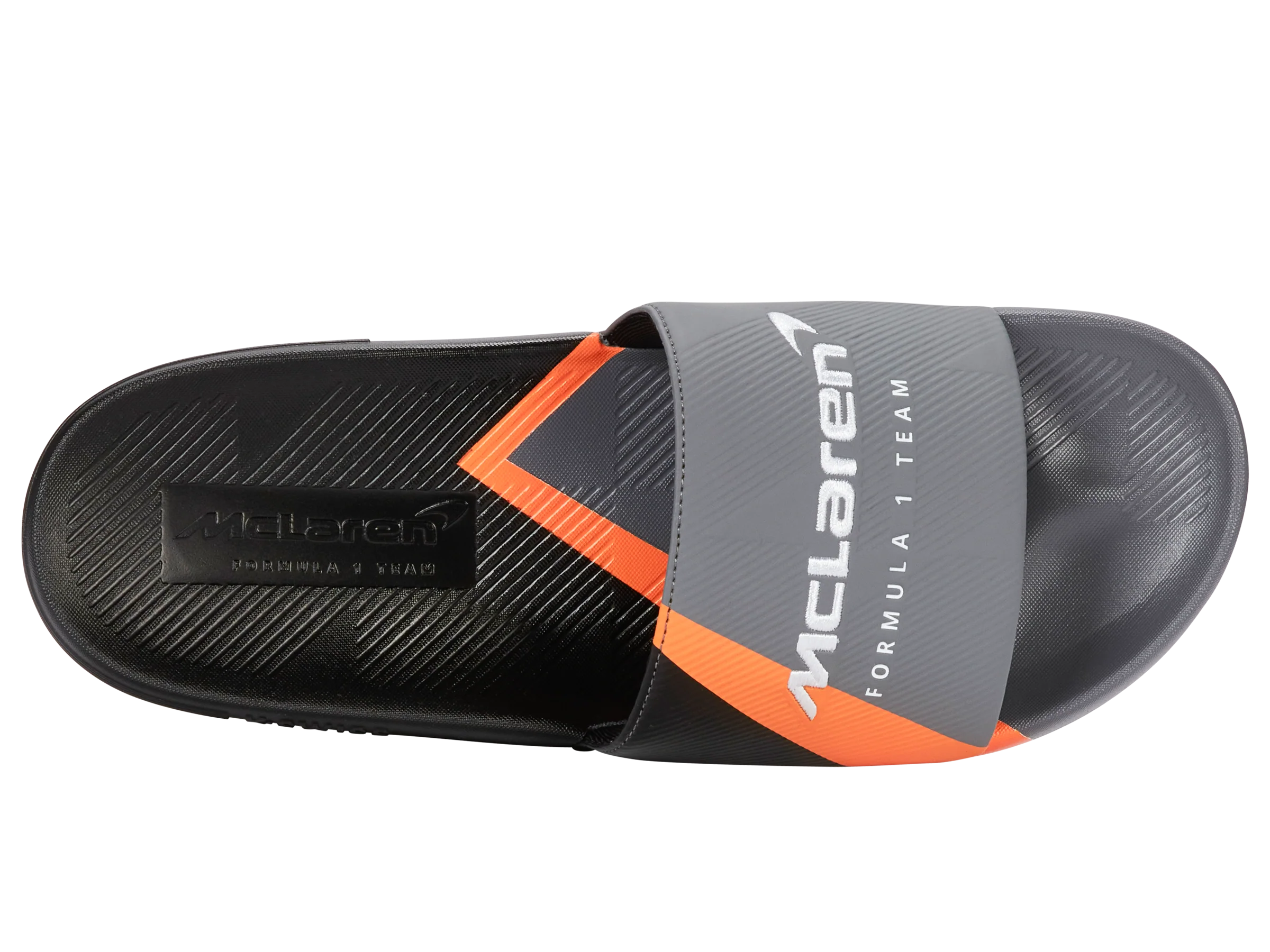 04422-090-M | SLIDE SANDAL X MCLAREN F1 TEAM | ANTHRACITE/BLACK/PAPAYA - Image 7
