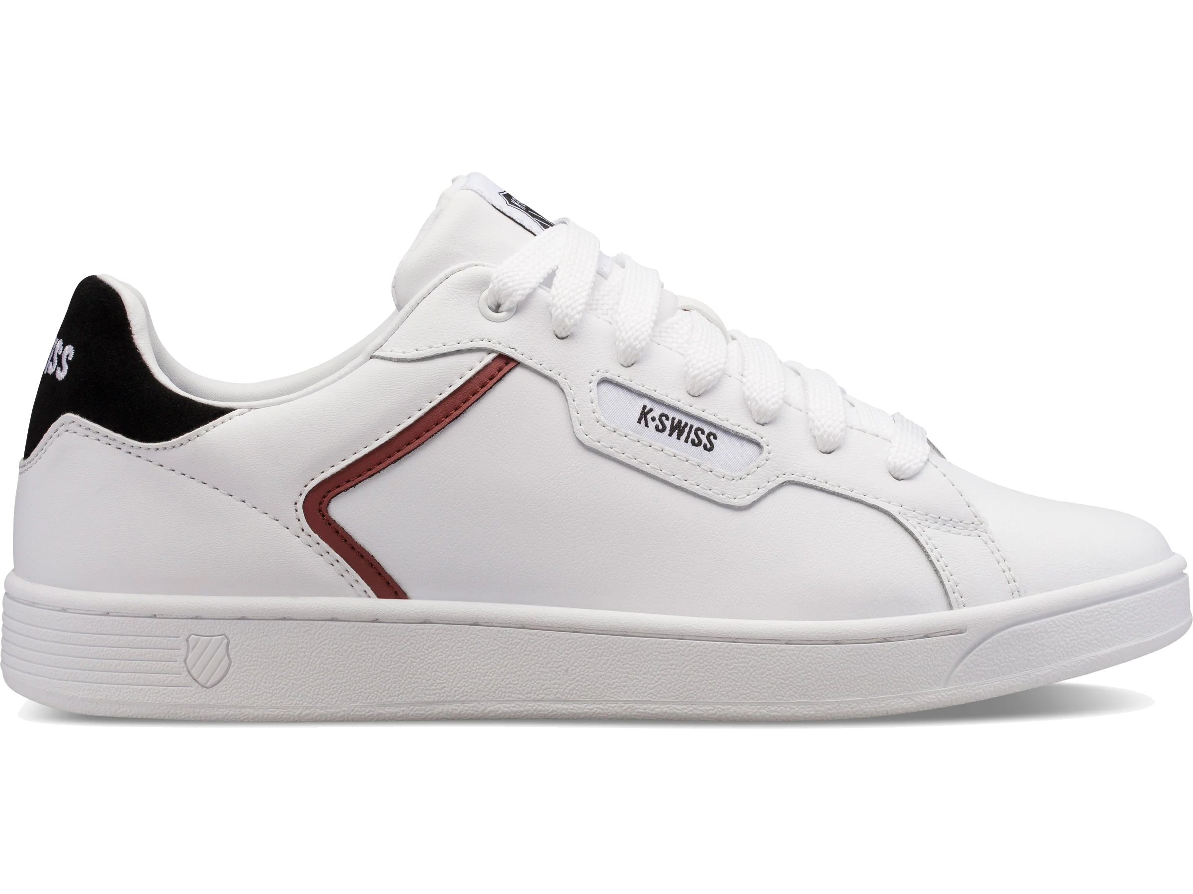 06347-123-M | MENS CLEAN COURT II CMF | WHITE/BLACK/COWHIDE