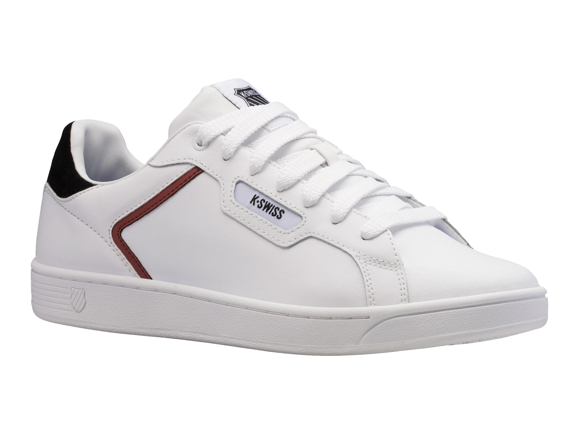 06347-123-M | MENS CLEAN COURT II CMF | WHITE/BLACK/COWHIDE - Image 2