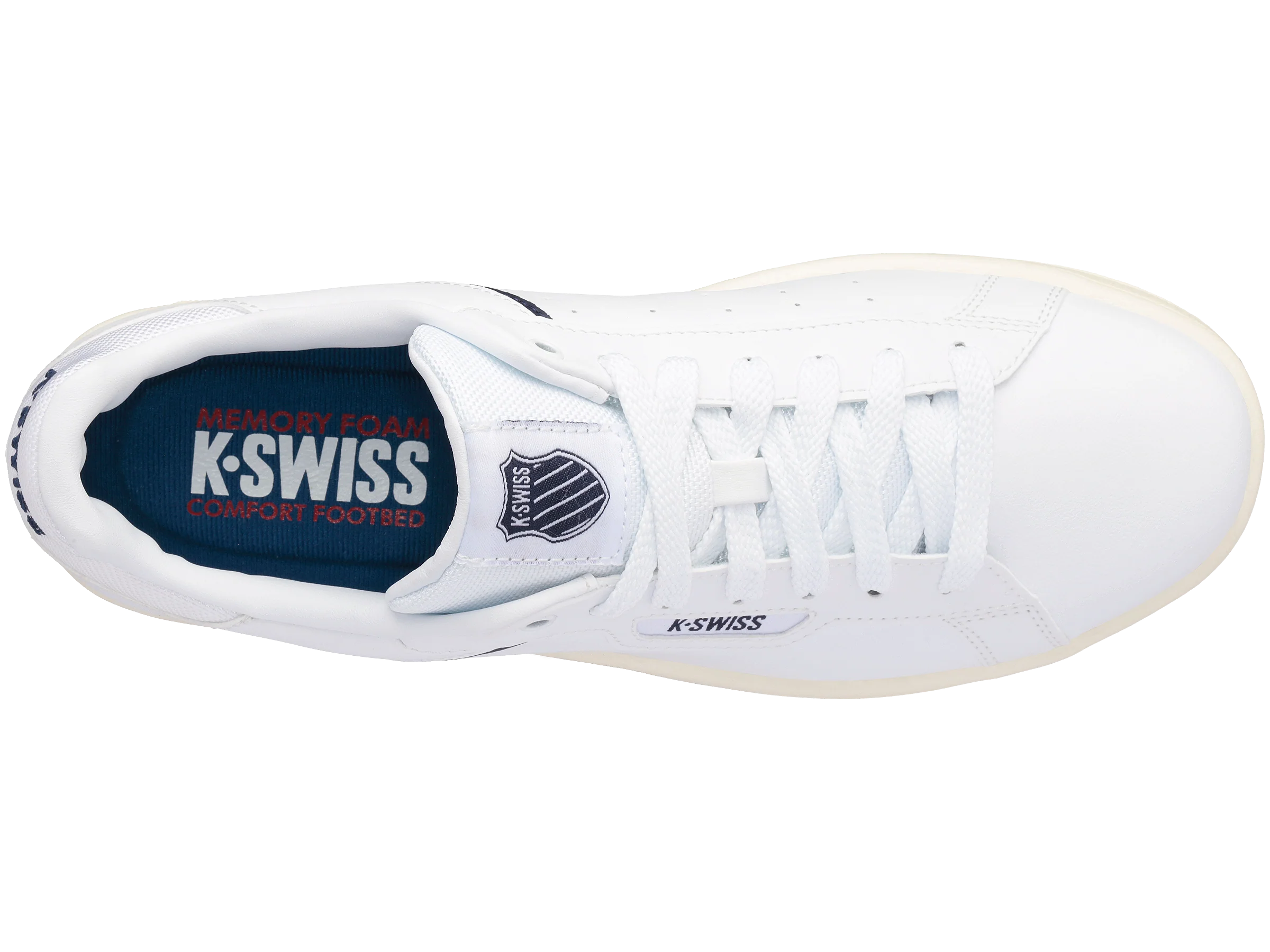 06347-159-M | MENS CLEAN COURT II CMF | WHITE/NAVY/ANTIQUE WHITE - Image 7