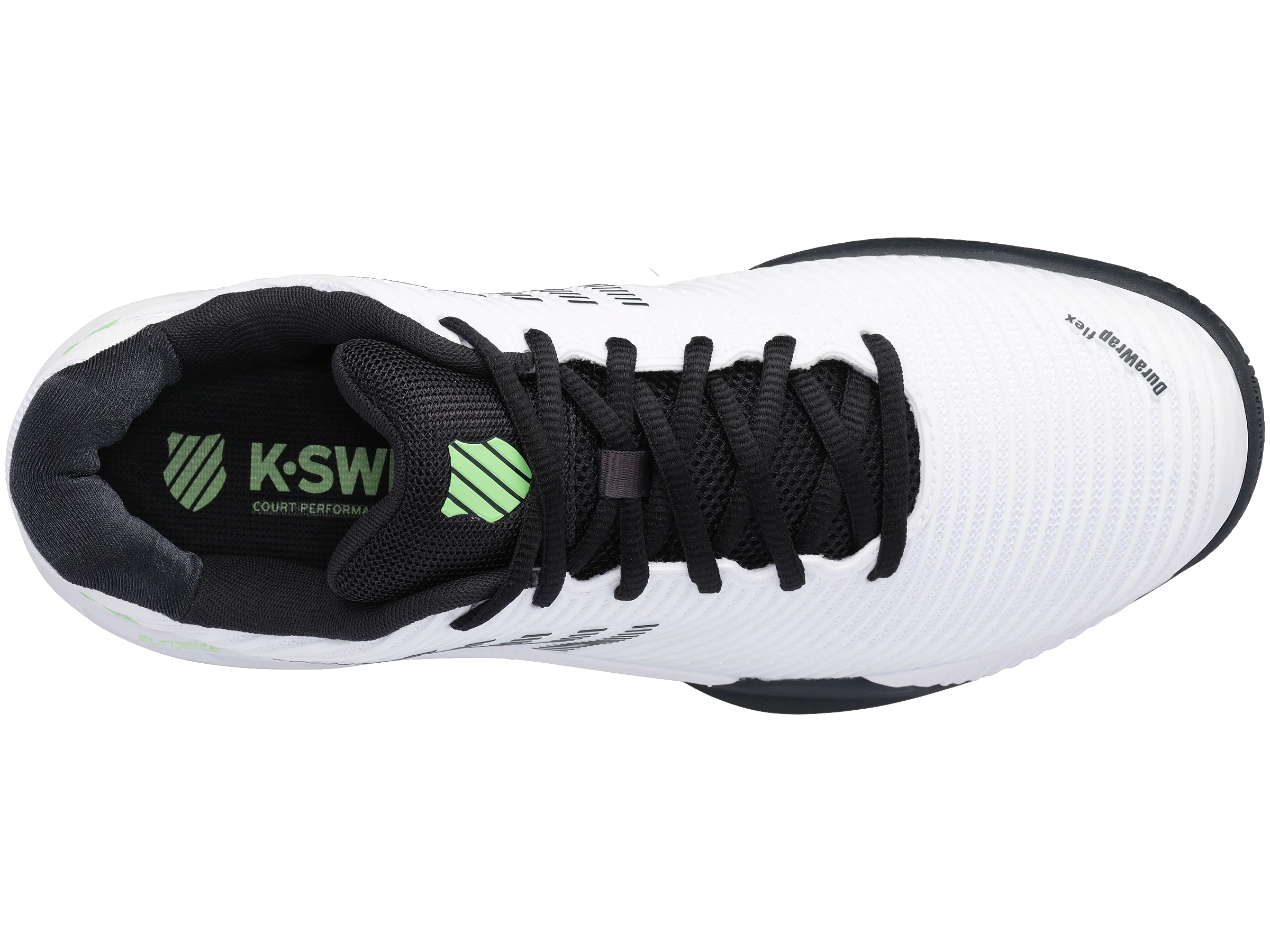 06613-115-M | HYPERCOURT EXPRESS 2 | WHITE/BLUE GRAPHITE/SOFT NEON GREEN - Image 7