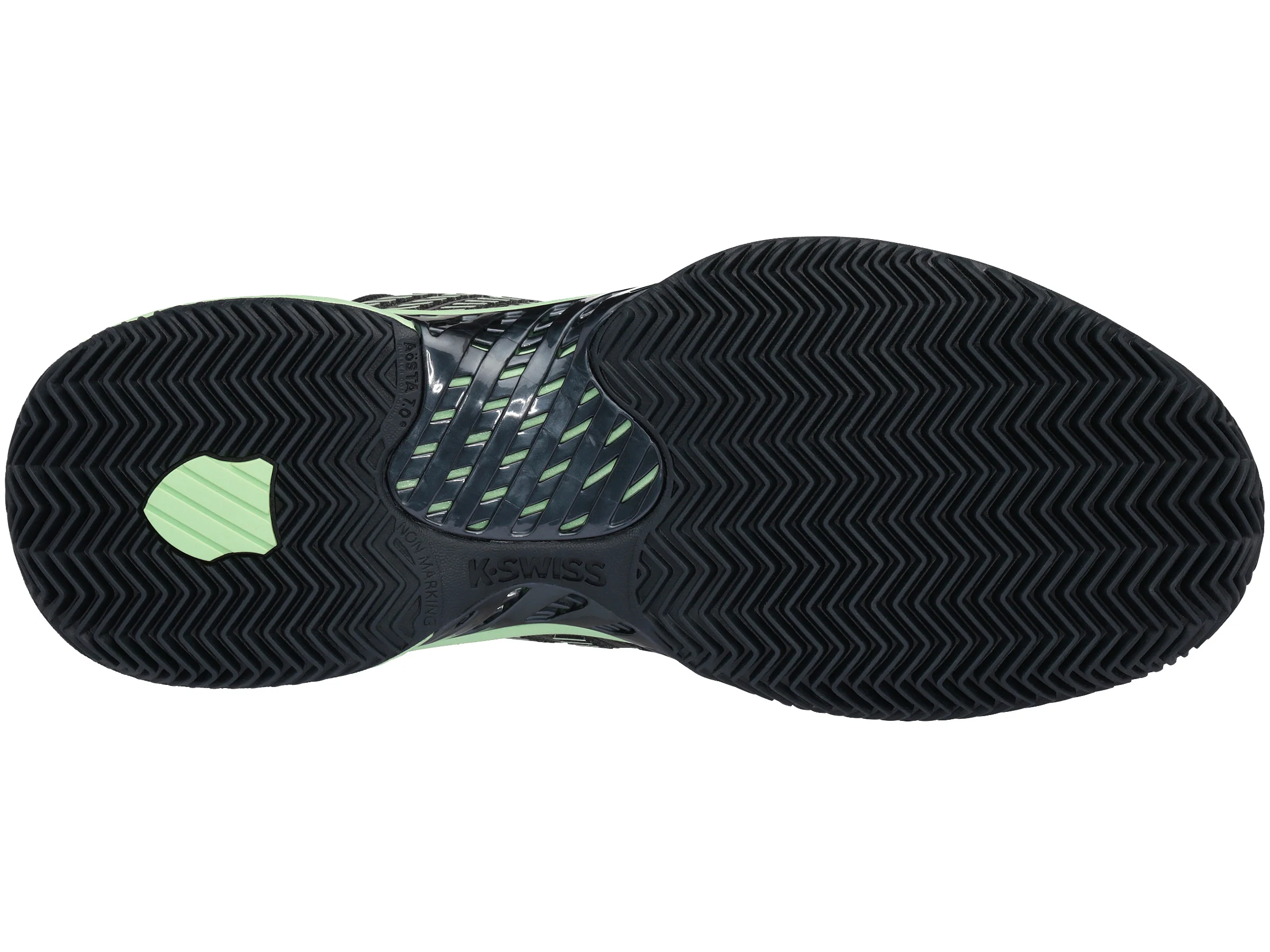 06617-405-M | HYPERCOURT SUPREME HB | BLUE GRAPHITE/SOFT NEON GREEN - Image 6