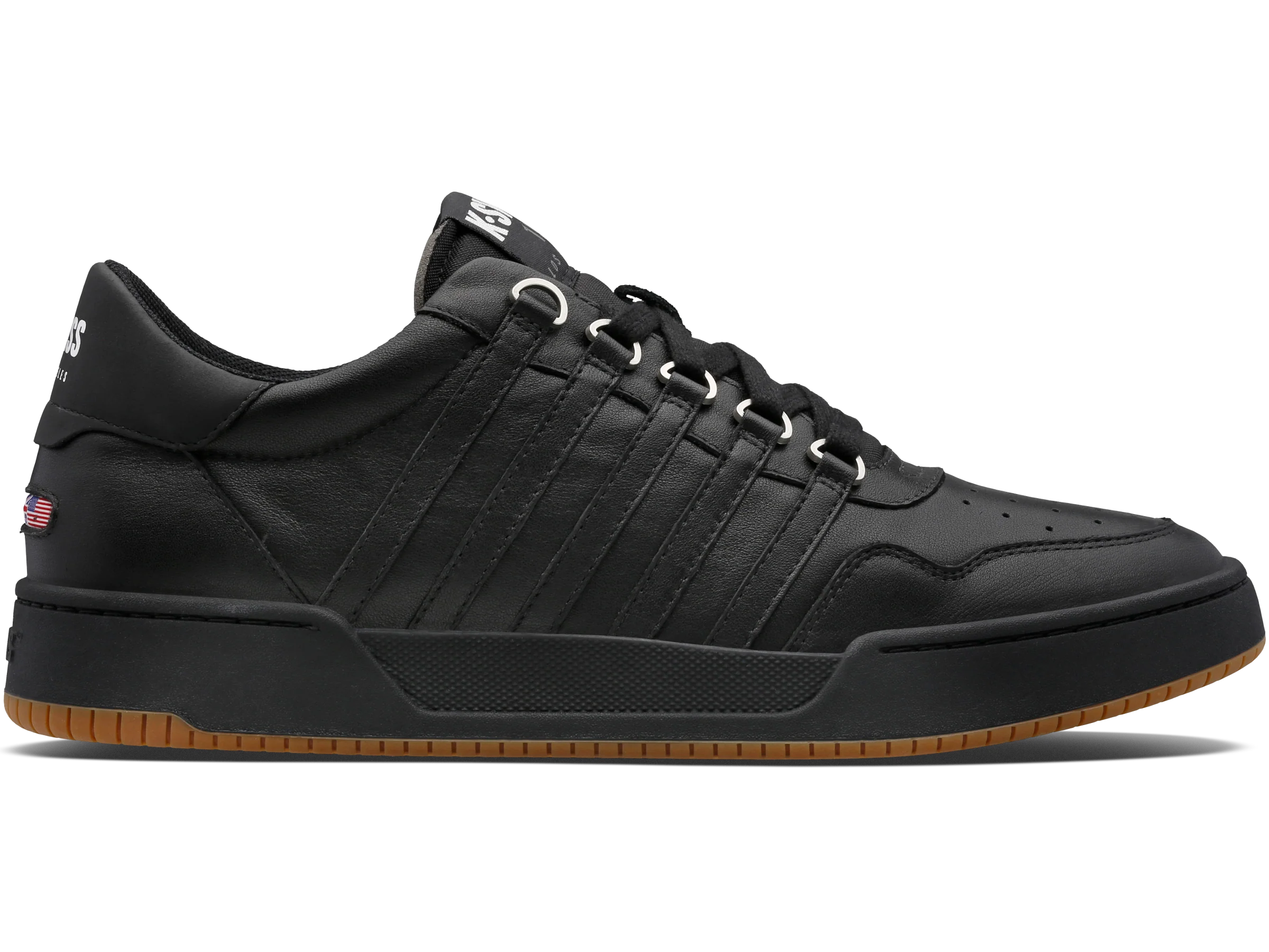 07252-001-M | LAWN COURT LTH | BLACK/BLACK