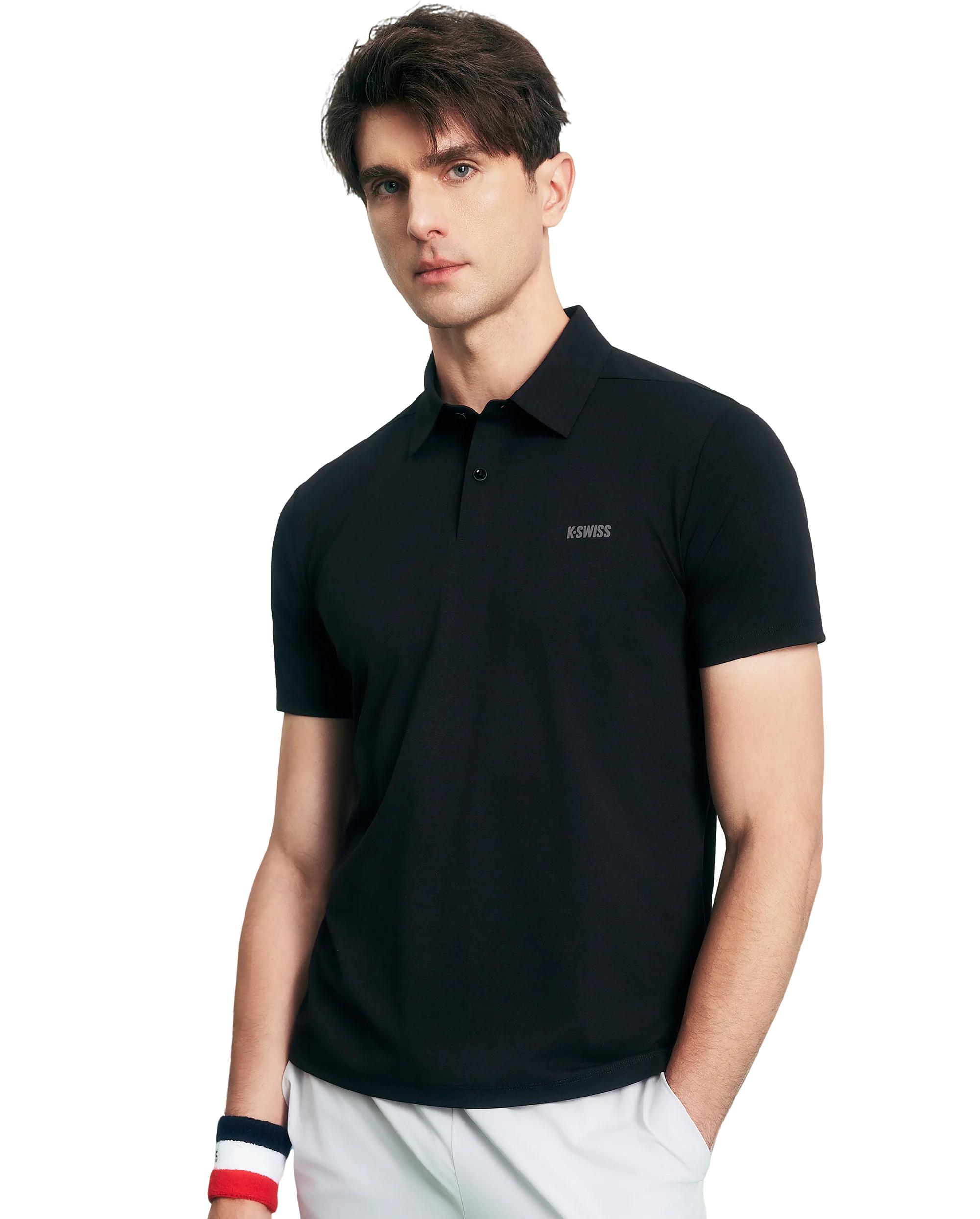 1011571-008 | MEN'S UPF50+ SWEAT ABSORB QUICK-DRY POLO SHIRT | BLACK
