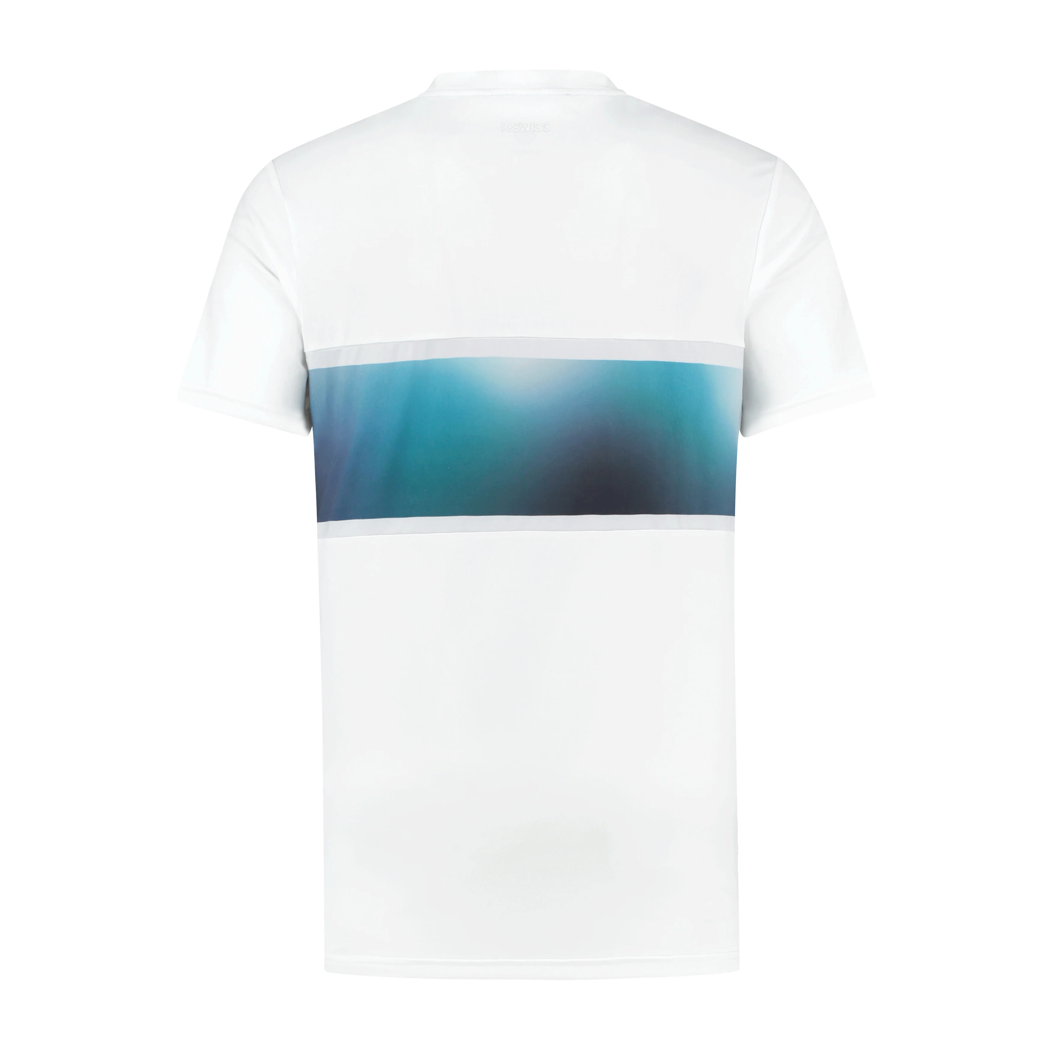 104241-169 | MENS HYPERCOURT EXPRESS CREW TEE 2 | WHITE / ALGIERS BLUE - Image 2