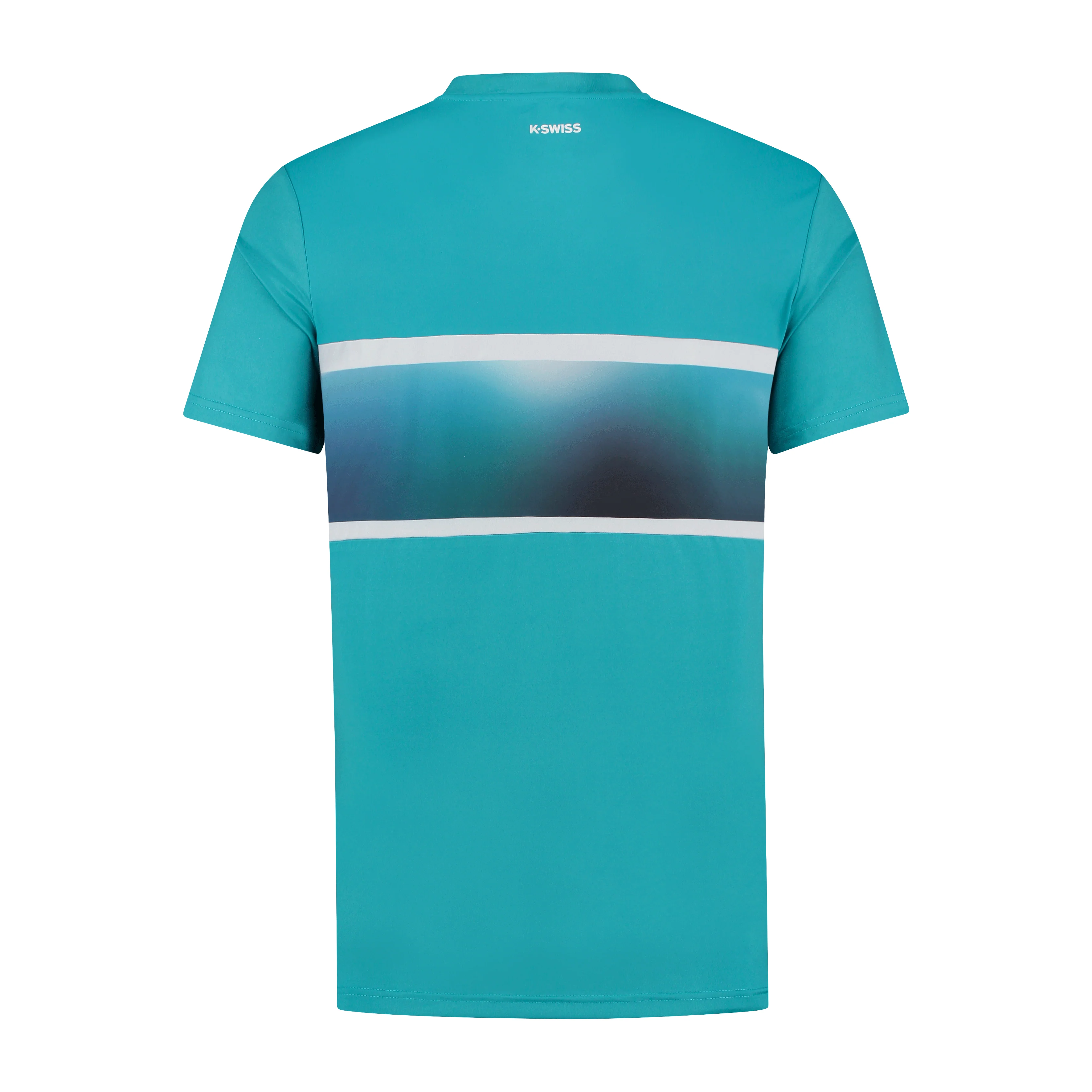 104241-429 | MENS HYPERCOURT EXPRESS CREW TEE 2 | ALGIERS BLUE / WHITE - Image 2