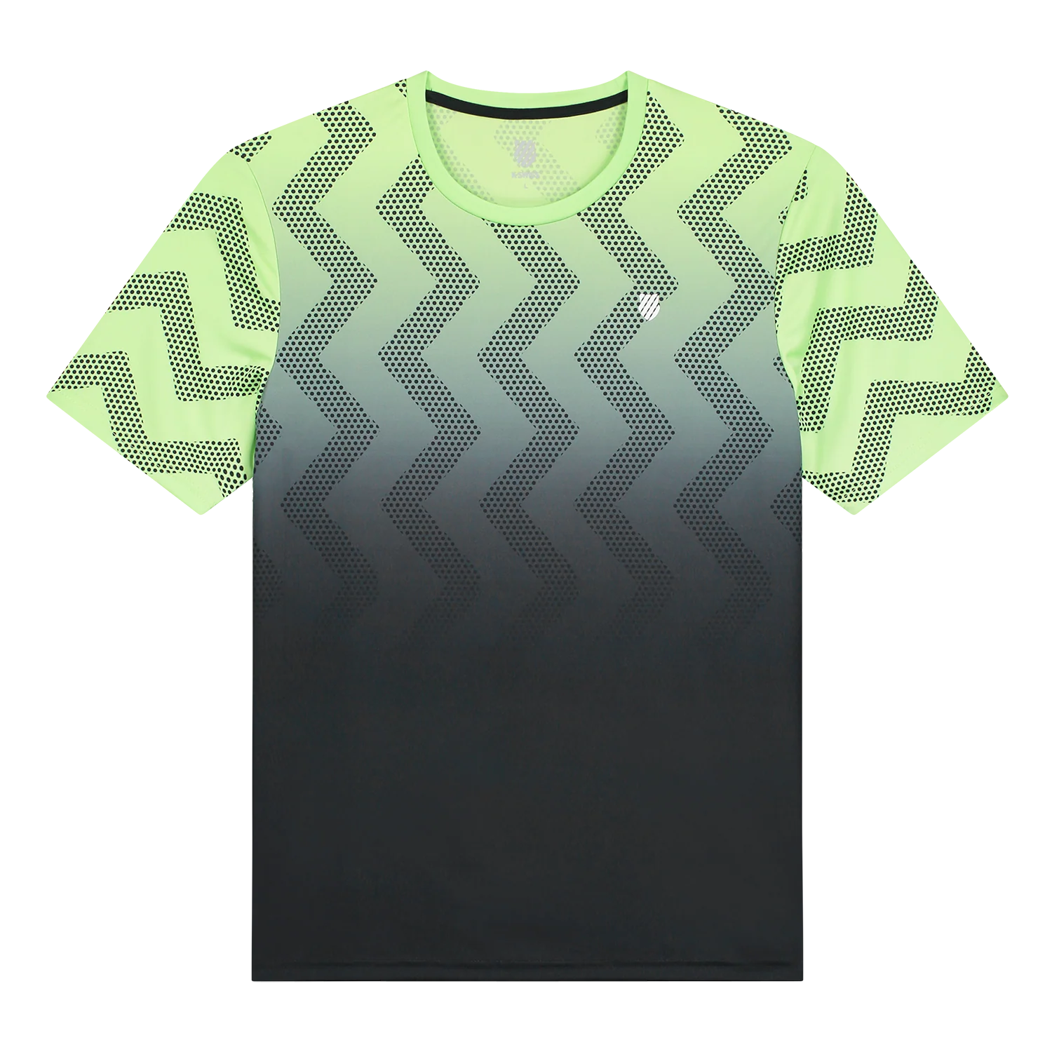 104911-333 | HYPERCOURT PRINT CREW | SOFT NEON GREEN / BLUE GRAPHITE