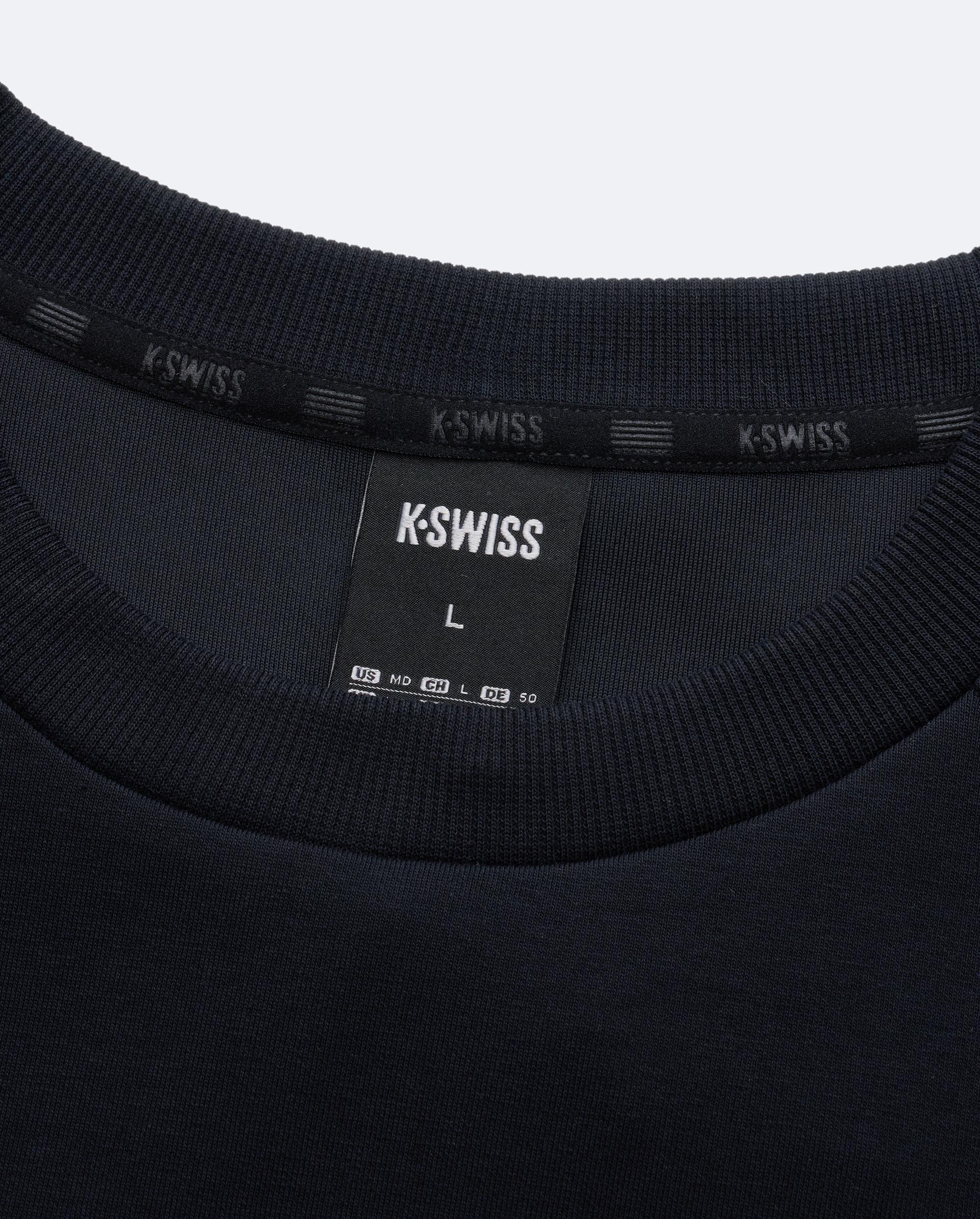 1713350-008 | K- SWISS X ANDREY RUBLEV UNISEX LOGO SWEATSHIRT | BLACK - Image 5