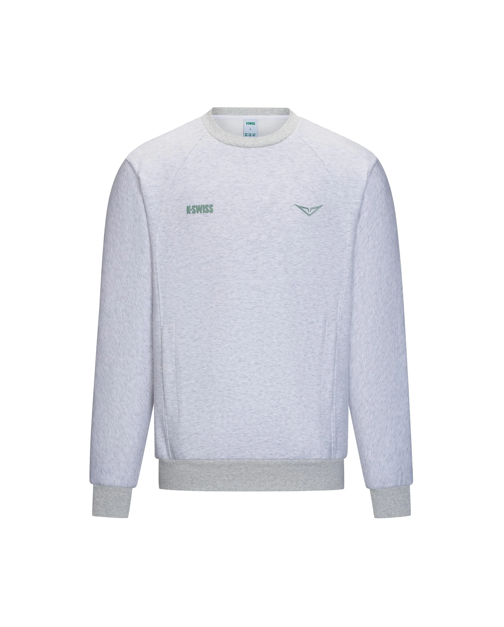 1713350-099 | K- SWISS X ANDREY RUBLEV UNISEX LOGO SWEATSHIRT | GREY