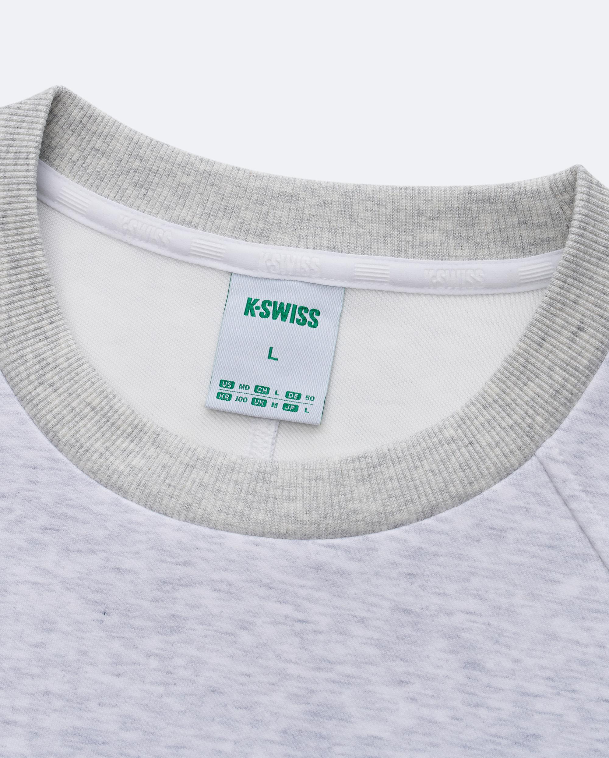 1713350-099 | K- SWISS X ANDREY RUBLEV UNISEX LOGO SWEATSHIRT | GREY - Image 5