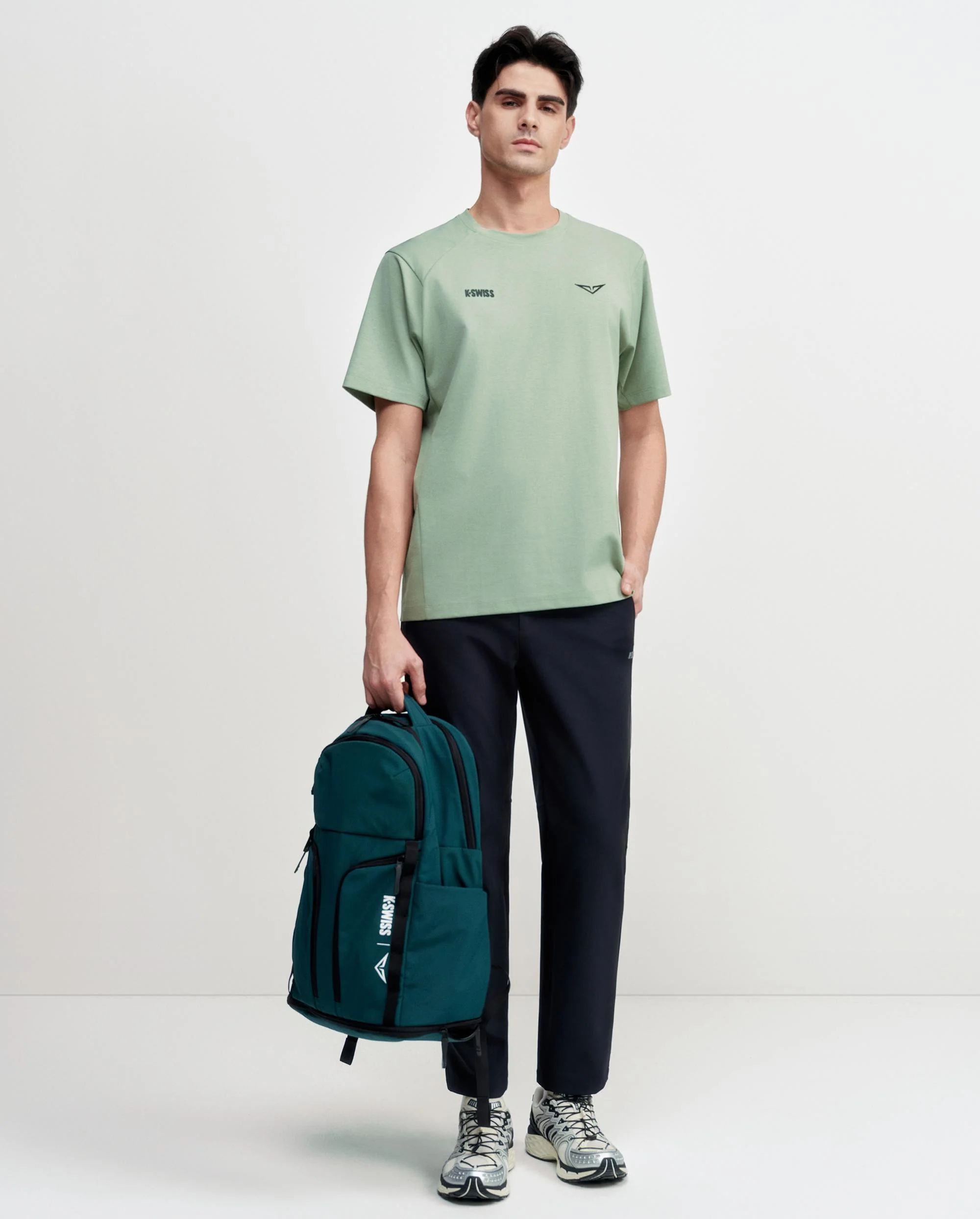 1713352-207 | K- SWISS X ANDREY RUBLEV UNISEX LOOSE FIT T-SHIRT | KHAKI - Image 3