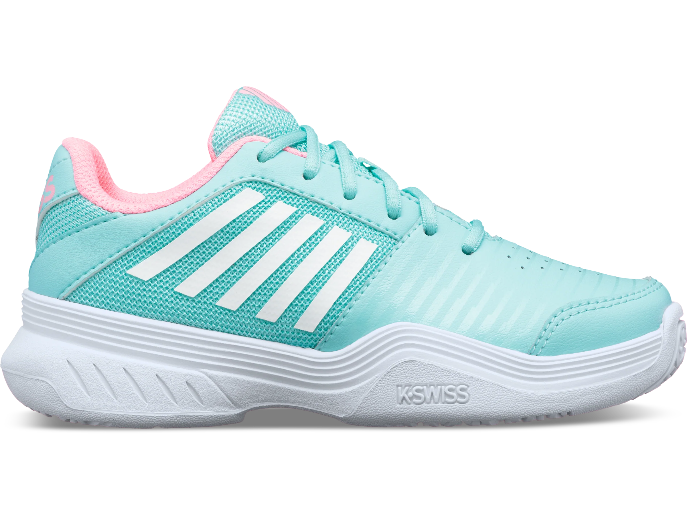 56609-437-M | COURT EXPRESS OMNI | ARUBA BLUE/SOFT NEON PINK/WHITE