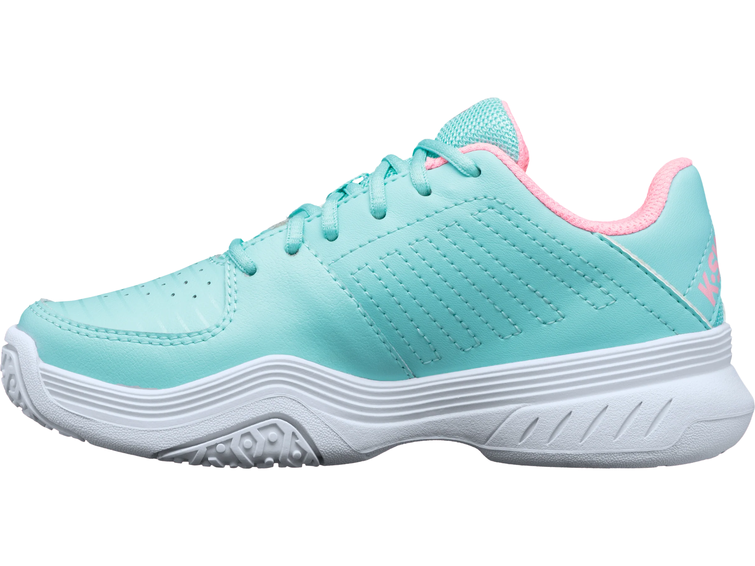 56609-437-M | COURT EXPRESS OMNI | ARUBA BLUE/SOFT NEON PINK/WHITE - Image 5