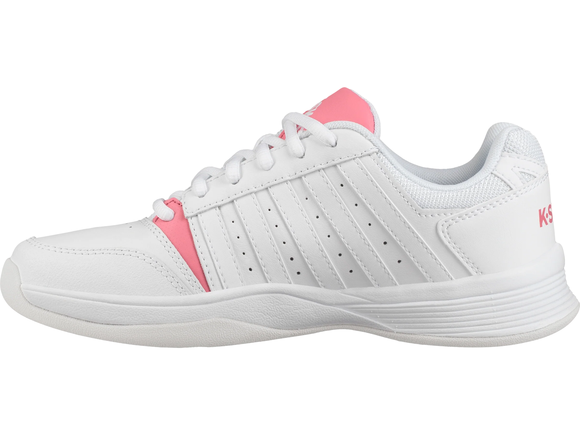85856-154-M | COURT SMASH CARPET | WHITE/PINK LEMONADE/GULL GRAY - Image 5