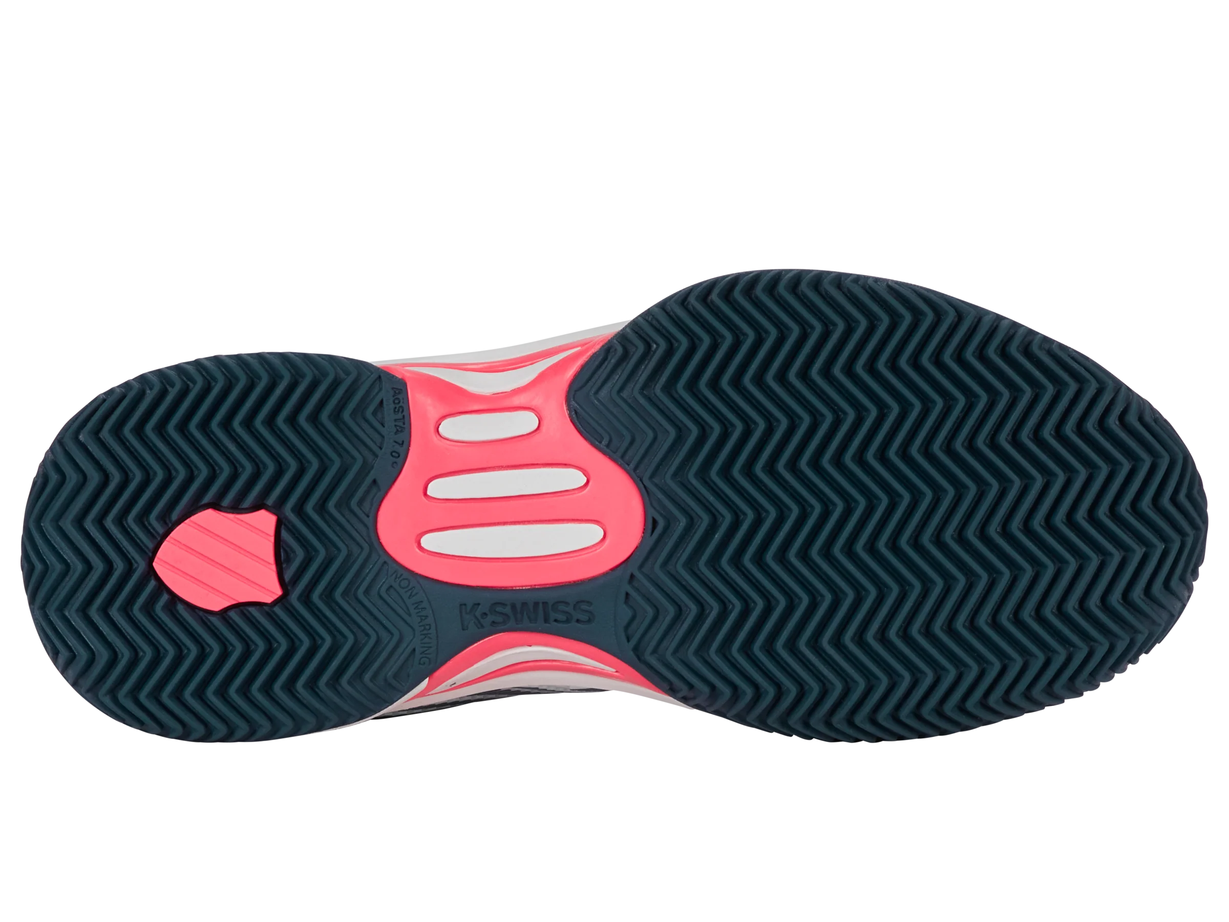 86614-129-M | HYPERCOURT EXPRESS 2 CLAY | WHITE/STARGAZER/NEON BLAZE - Image 6