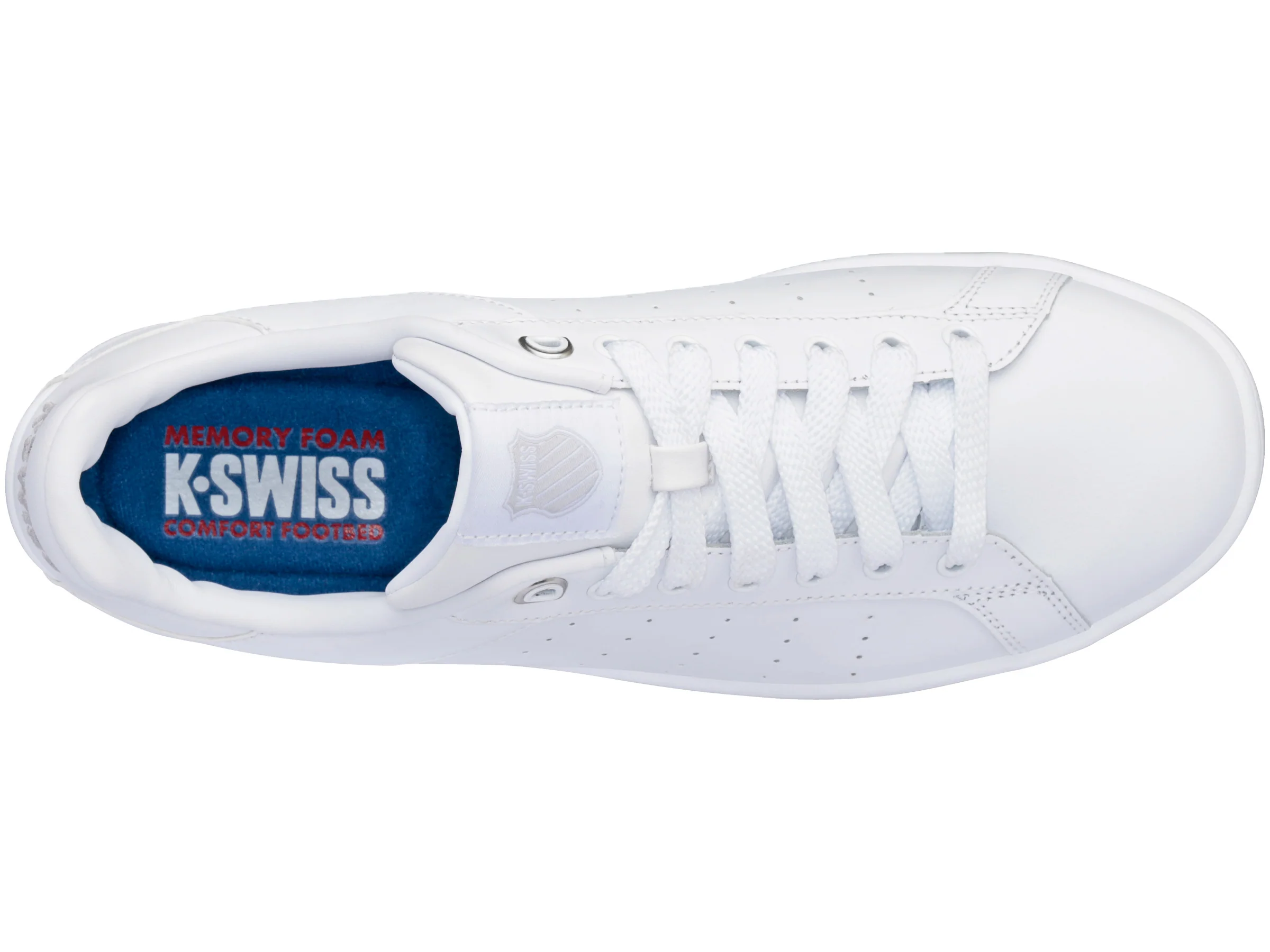 95353-148-M | WOMENS CLEAN COURT CMF | WHITE/GULL GRAY/WHITE - Image 7