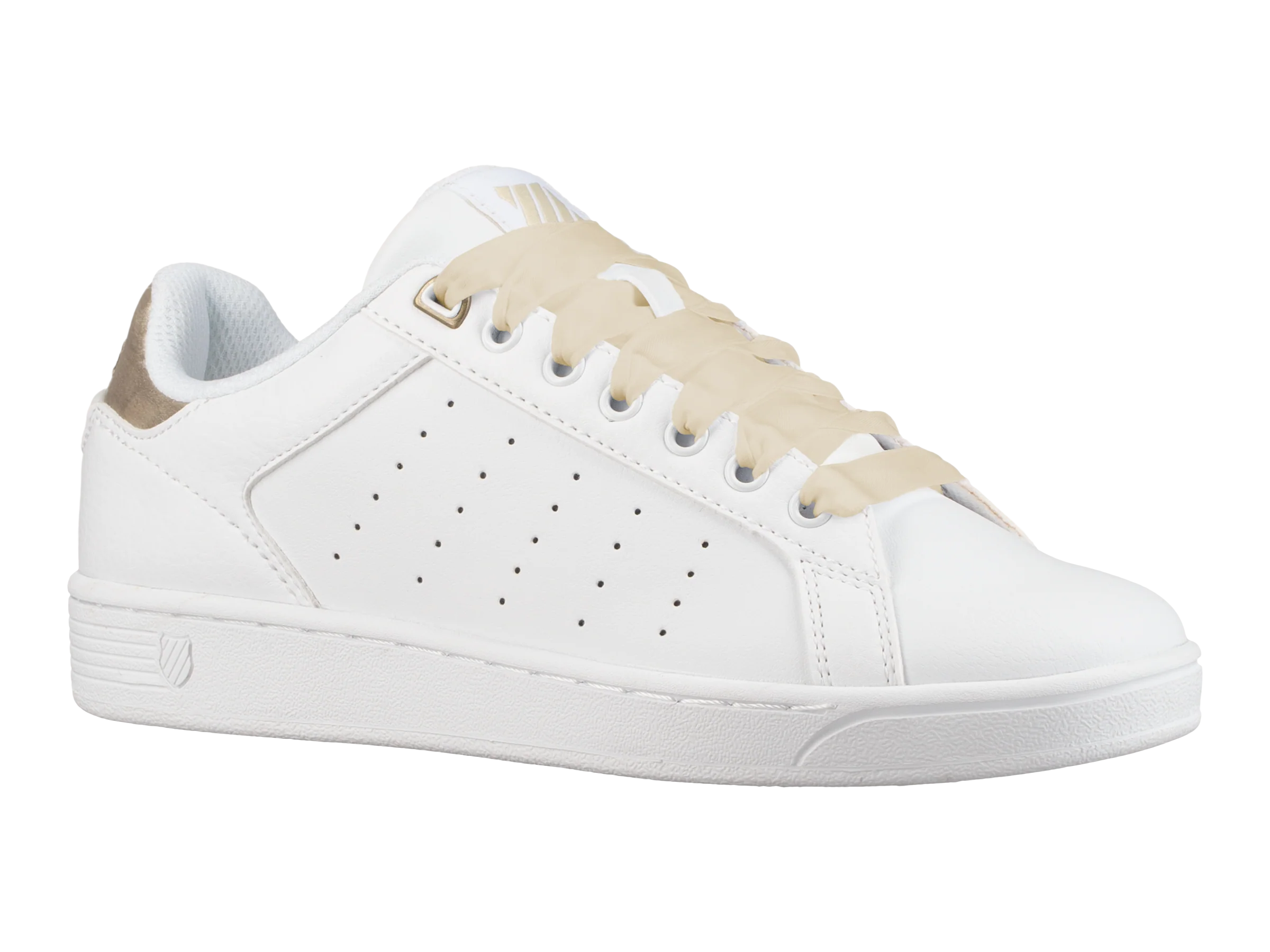 95353-198-M | WOMENS CLEAN COURT CMF | WHITE/OYSTER WHITE - Image 2