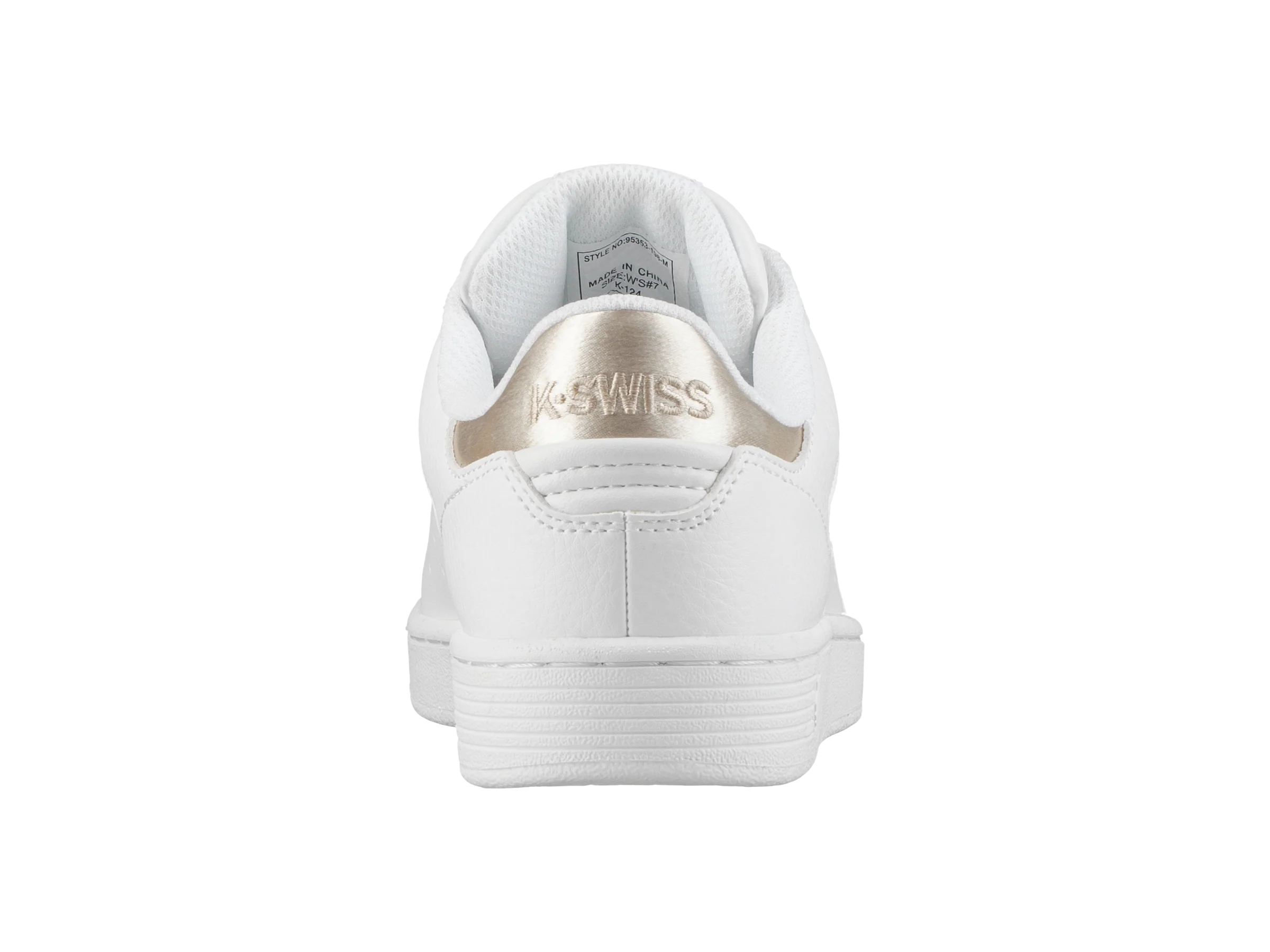 95353-198-M | WOMENS CLEAN COURT CMF | WHITE/OYSTER WHITE - Image 4