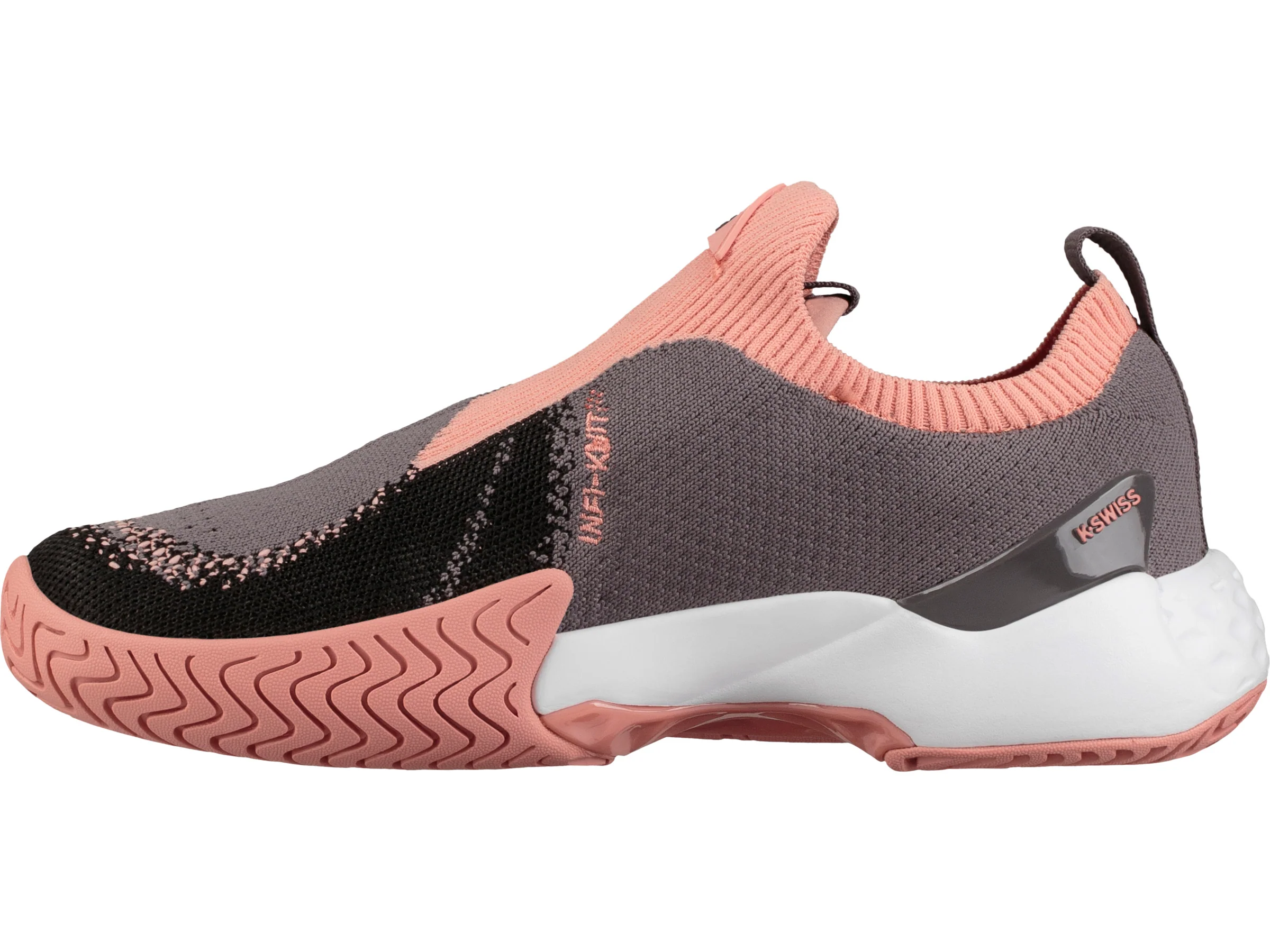 96137-095-M | WOMENS AERO KNIT | PLUM KITTEN/CORAL ALMOND/WHITE - Image 5