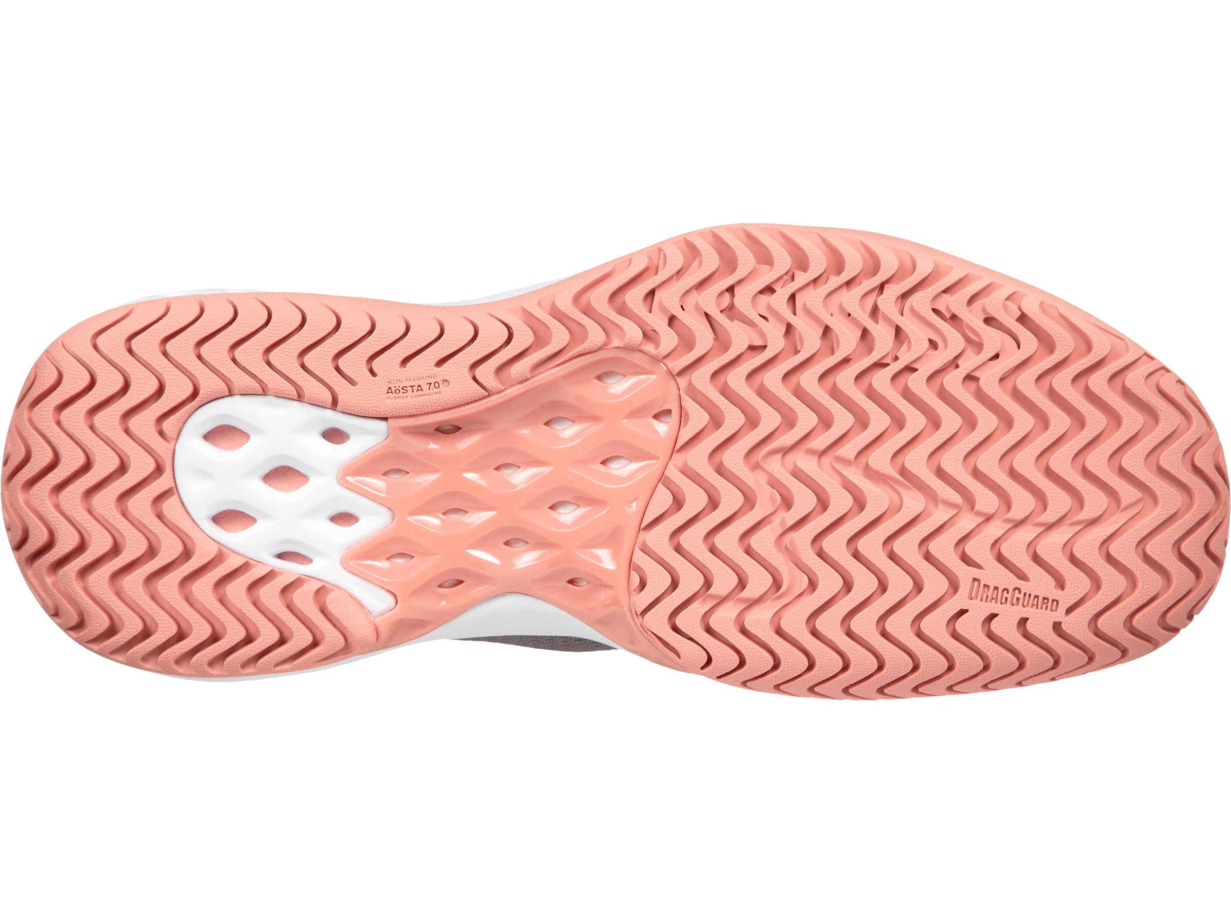96137-095-M | WOMENS AERO KNIT | PLUM KITTEN/CORAL ALMOND/WHITE - Image 6