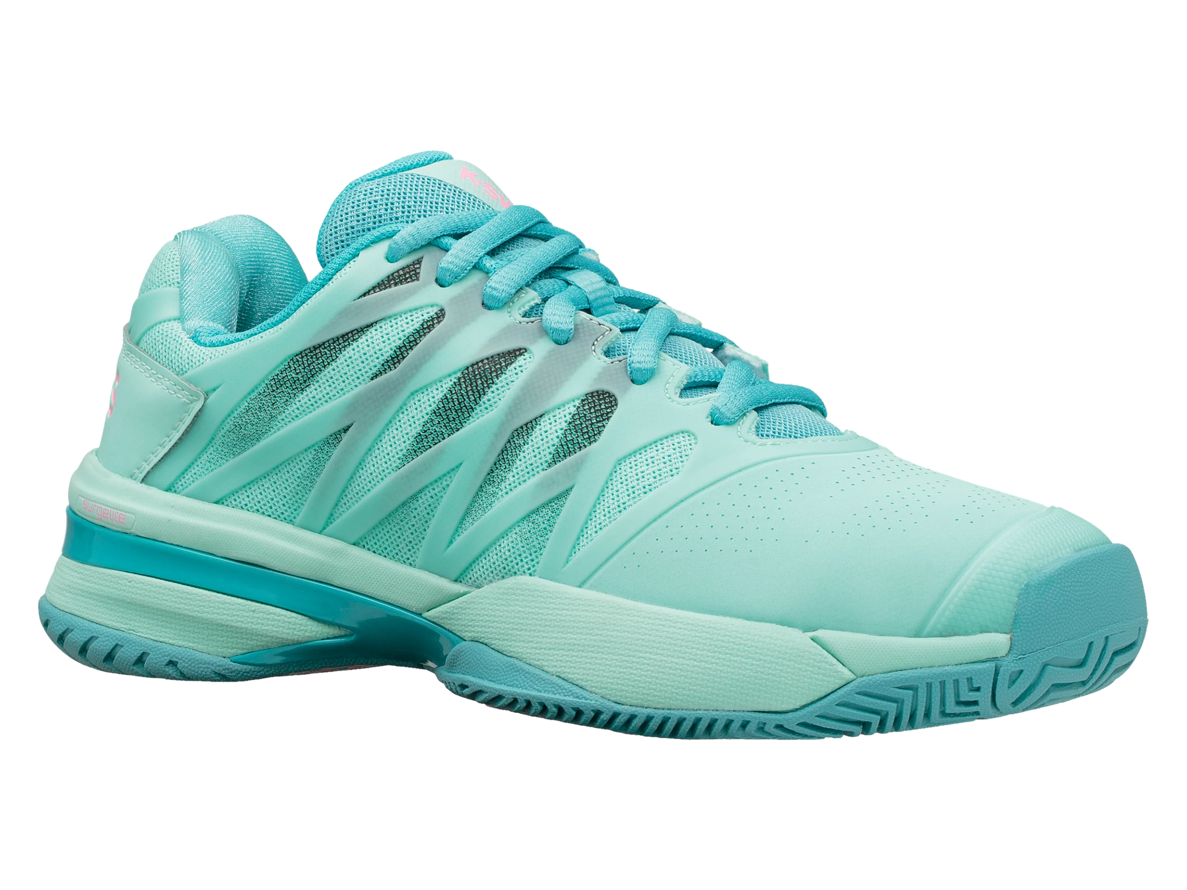 96168-435-M | WOMENS ULTRASHOT 2 | ARUBA BLUE/MALIBU BLUE/SOFT NEON PINK - Image 2
