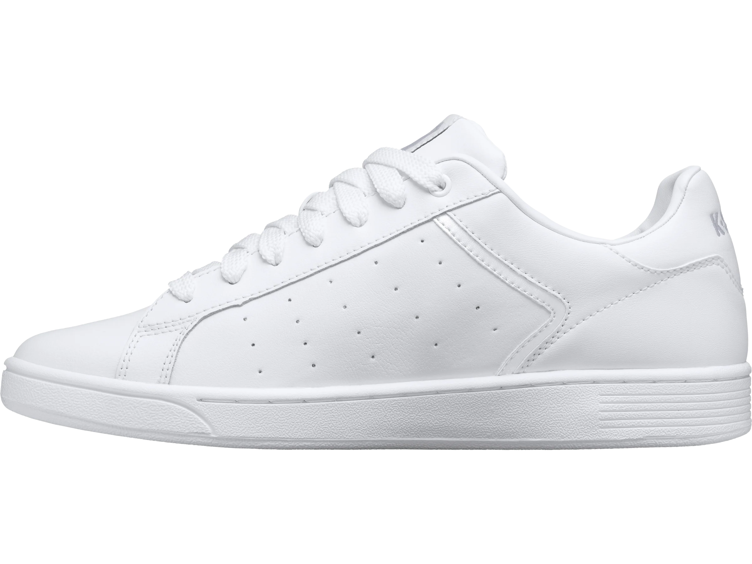 96347-141-M | WOMENS CLEAN COURT II CMF | WHITE/WHITE/GULL GRAY - Image 5