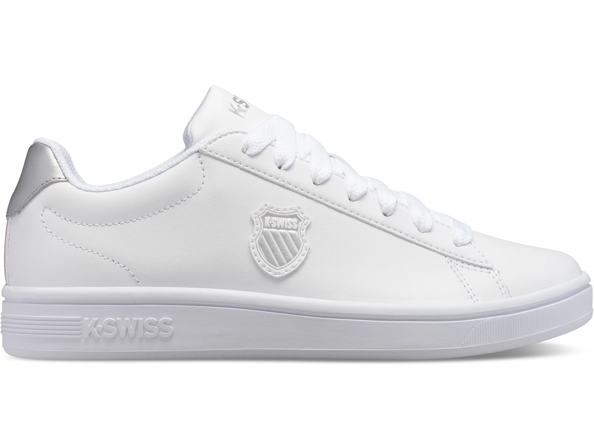 96599-110-M | COURT SHIELD | WHITE/SILVER