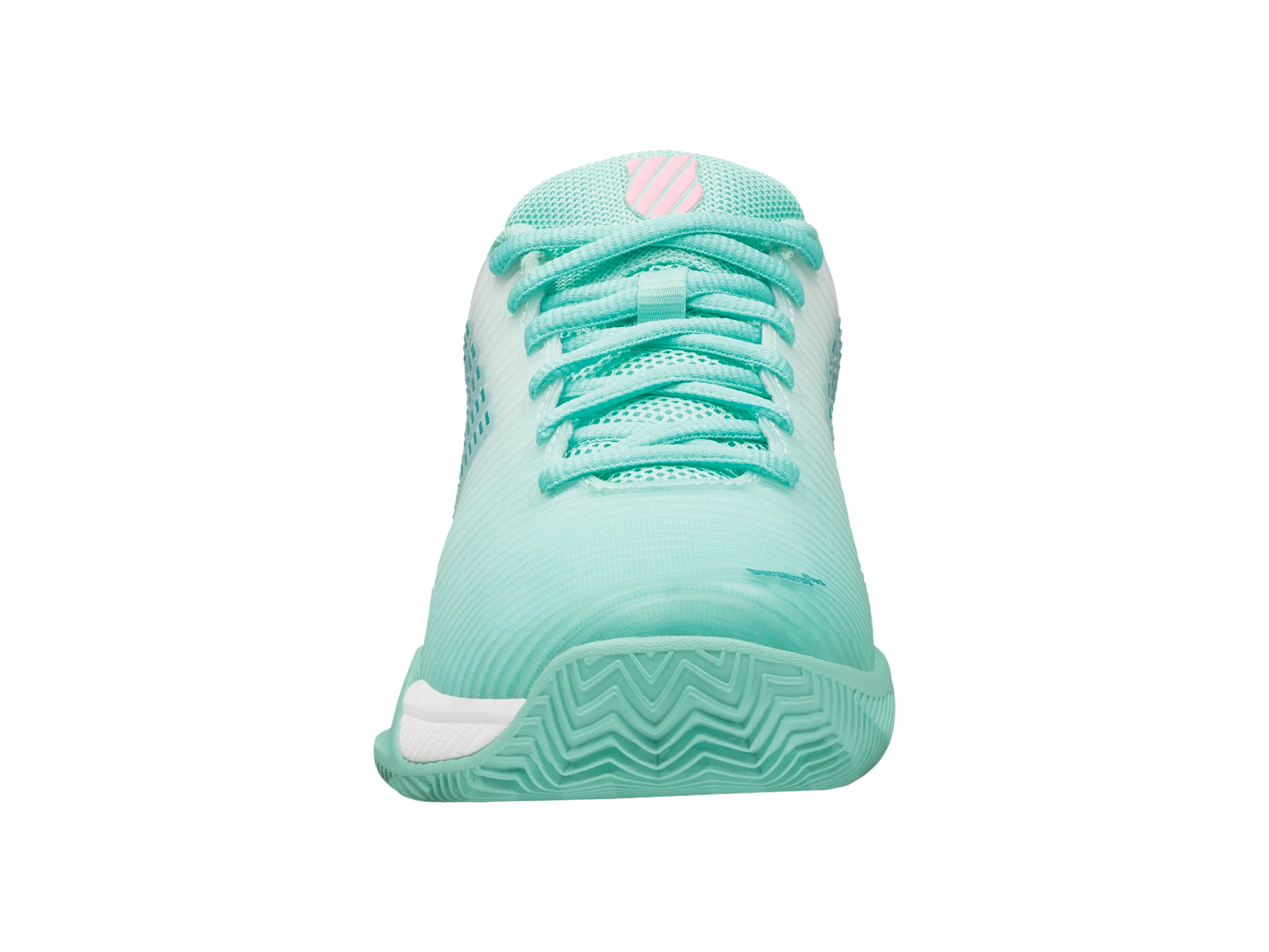 96614-439-M | HYPERCOURT EXPRESS 2 CLAY | ARUBA BLUE/WHITE/SOFT NEON PINK - Image 3