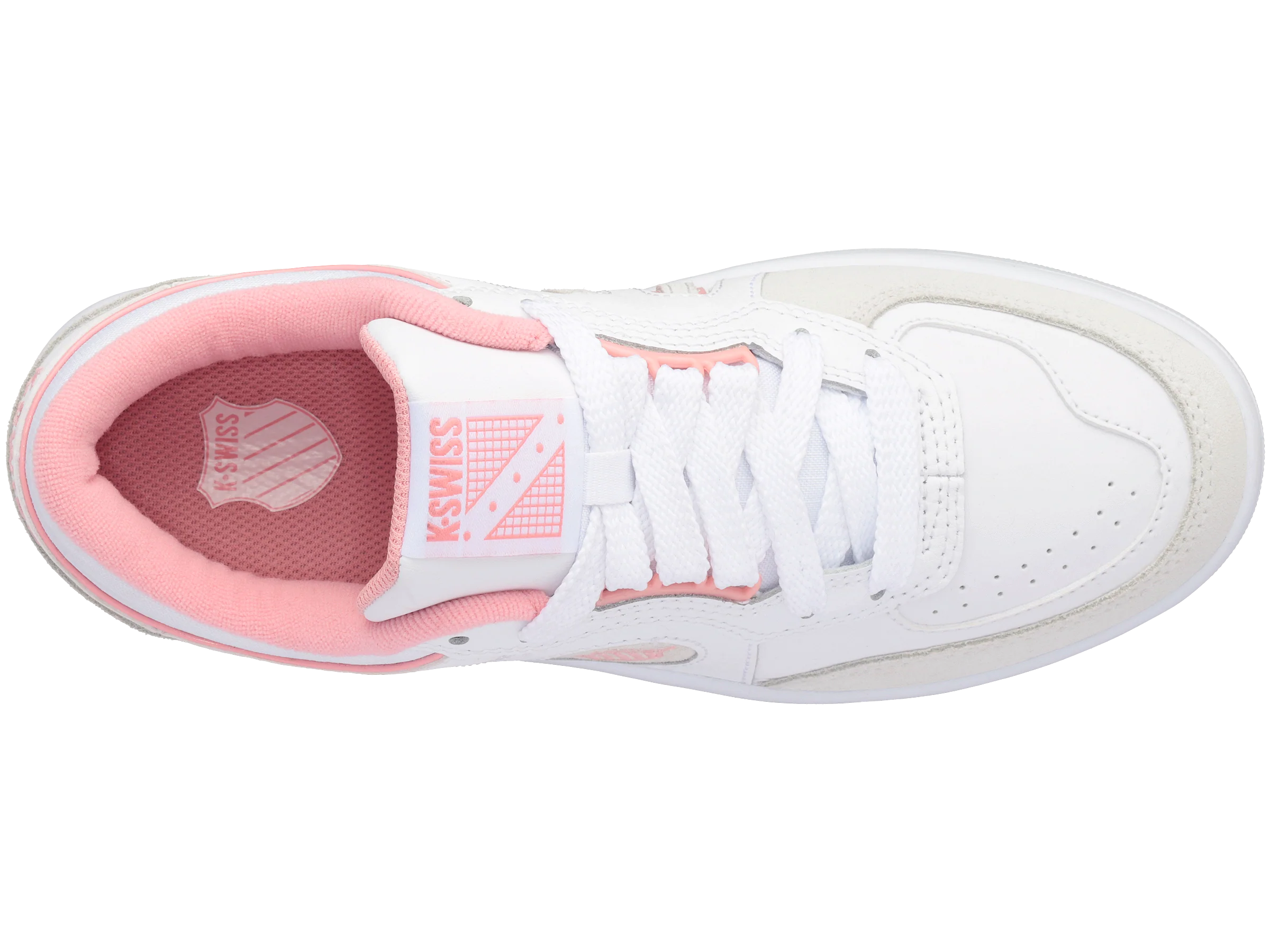 96802-973-M | WOMENS NORTH COURT | WHITE/FLAMINGO PINK - Image 7