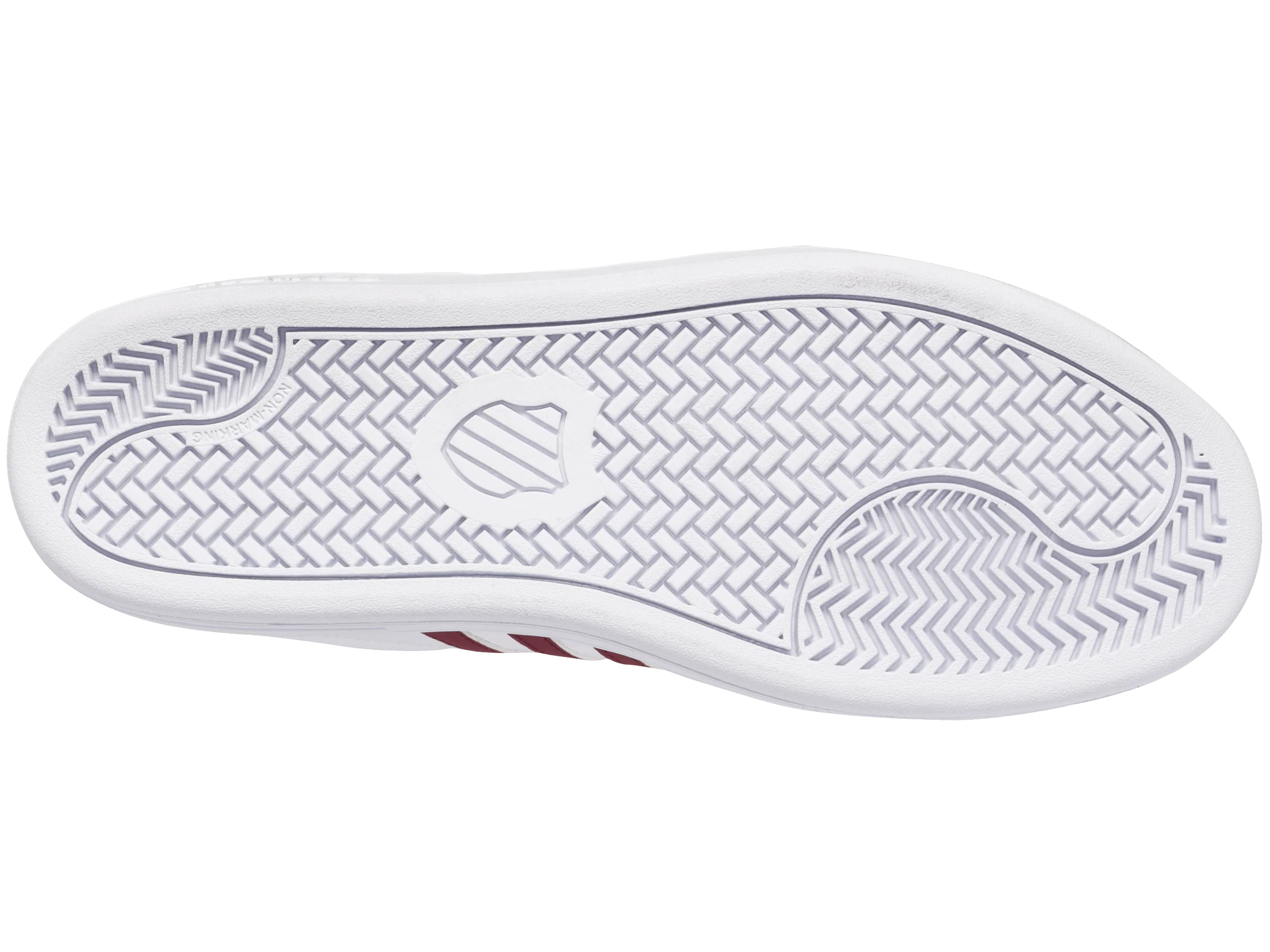 97011-116-M | COURT TIEBREAK | WHITE/BURGUNDY/PEACHY KEEN - Image 6