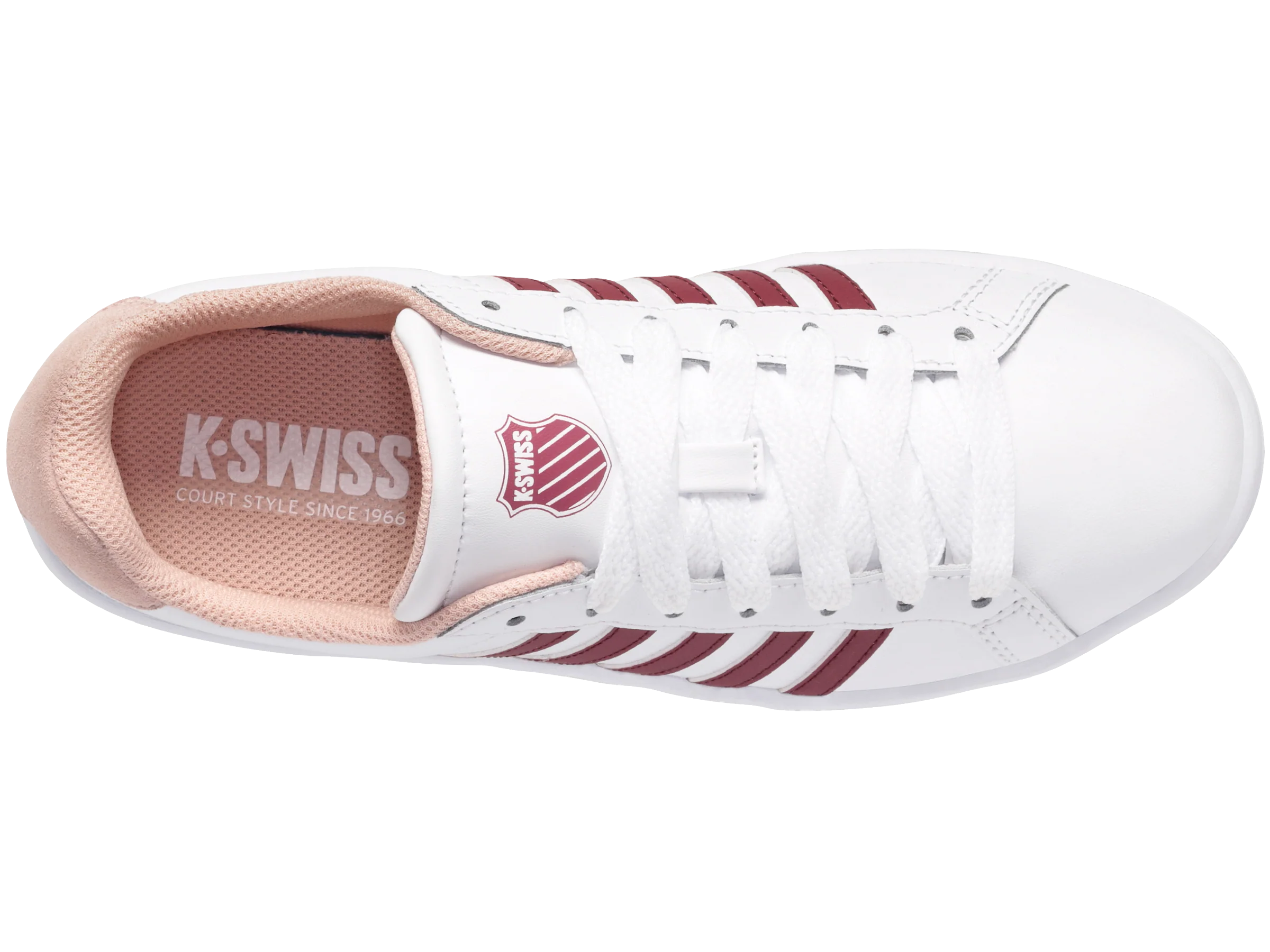 97011-116-M | COURT TIEBREAK | WHITE/BURGUNDY/PEACHY KEEN - Image 7