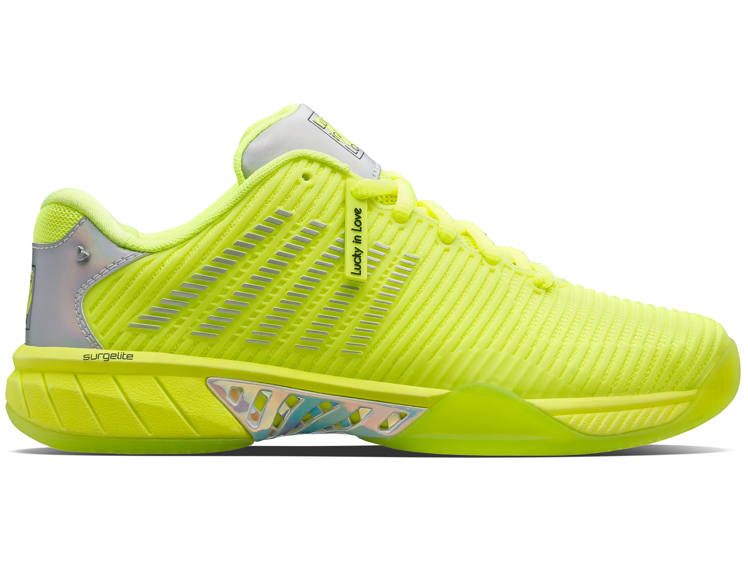 97382-728-M | HYPERCOURT EXPRESS 2 LUCKY IN LOVE | NEON YELLOE/SILVER/ASPHALT