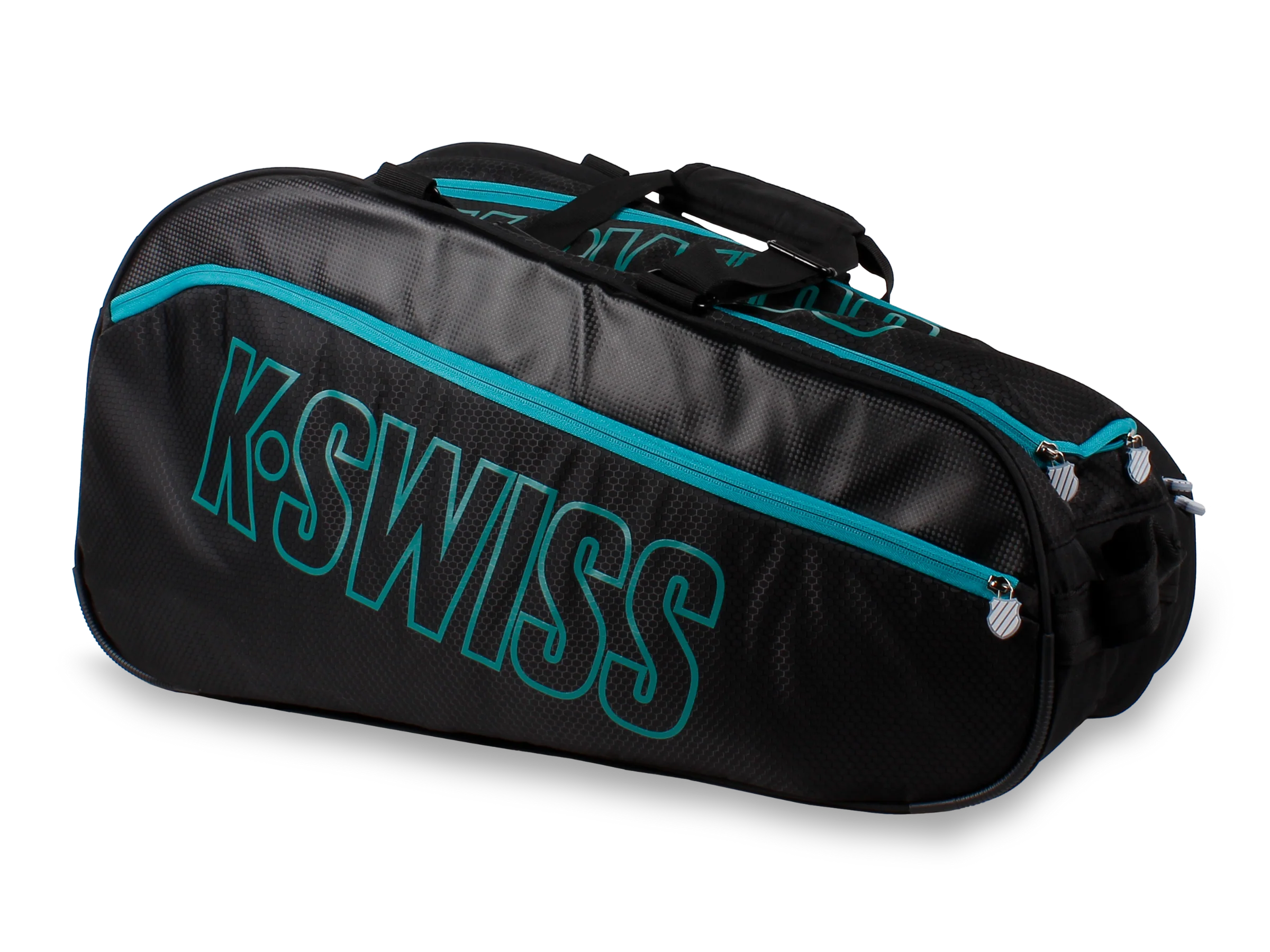 BG771-052 | CLASSIC PADEL RACKET BAG | BLACK/TURQUOISE - Image 3