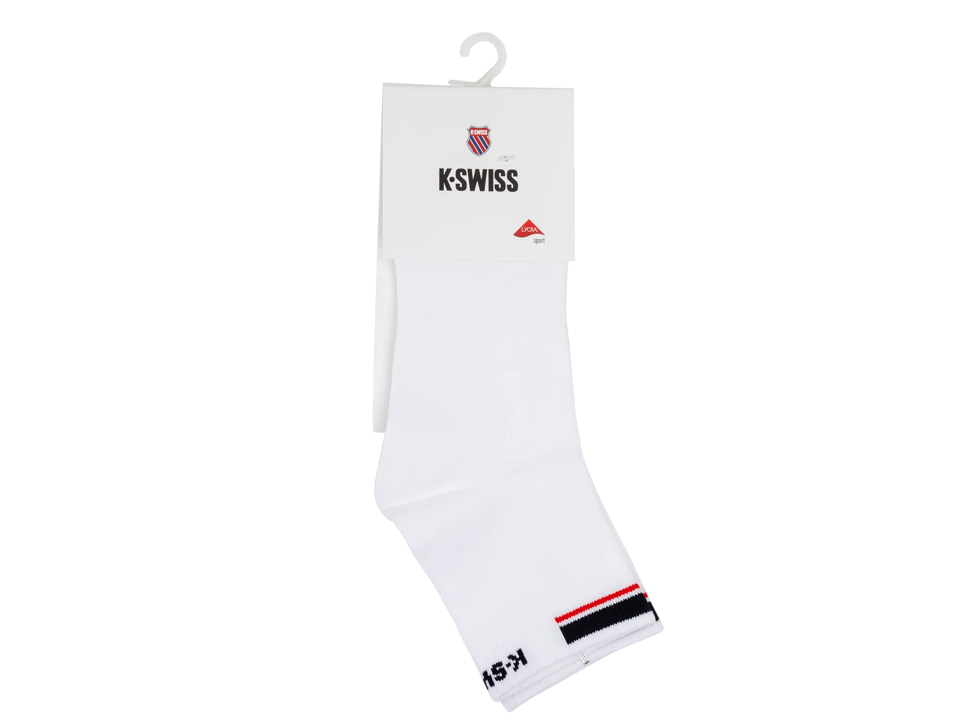 SX0406-161 | CREW SOCKS PREMIUM COTTON | WHITE/NAVY/RED